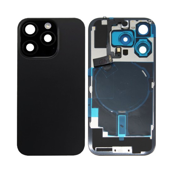 Tapa Trasera Apple iPhone 16 Pro con Wireless Charge+Flashlight Flex Titanio Negro